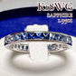 K18WG グラデーションサファイア エタニティリング 1.95ct