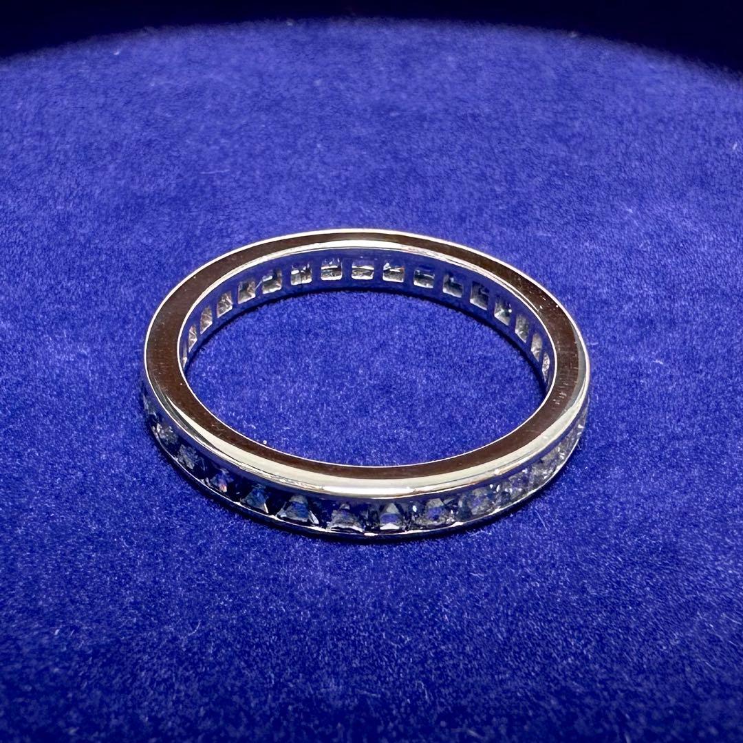 K18WG グラデーションサファイア エタニティリング 1.95ct