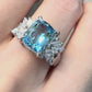 【美品】PT900 アクアマリン 3.18ct リング