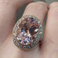 【K18】モルガナイト 5.57ct リング 大粒