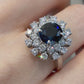 【美品】PT900 サファイア ダイヤモンドリング 1.66ct