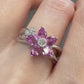 【K18】サファイア 1.51ct リング 花デザイン