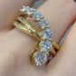【K18】ダイヤモンド1ct リング　重ね付け
