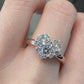 【K18】ダイヤモンド 0.80ct リング ハートデザイン