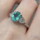 【美品】PT900 ブラジル産パライバトルマリン0.91ct リング