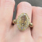 【K18】ブラウンダイヤモンド 0.853ct リング