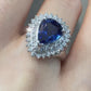 【美品】PT900 サファイア 1.97ct ダイヤ リング