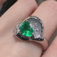 【美品】PT900 エメラルド0.94ct リング