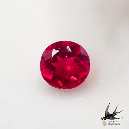 Natural red beryl 0.088ct [USA] Vivid red High-quality rare stone 