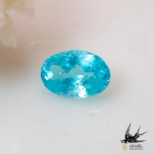 Natural Paraiba Tourmaline 0.033ct [Brazil] ★ Neon blue, fluorescent color ★ With So 