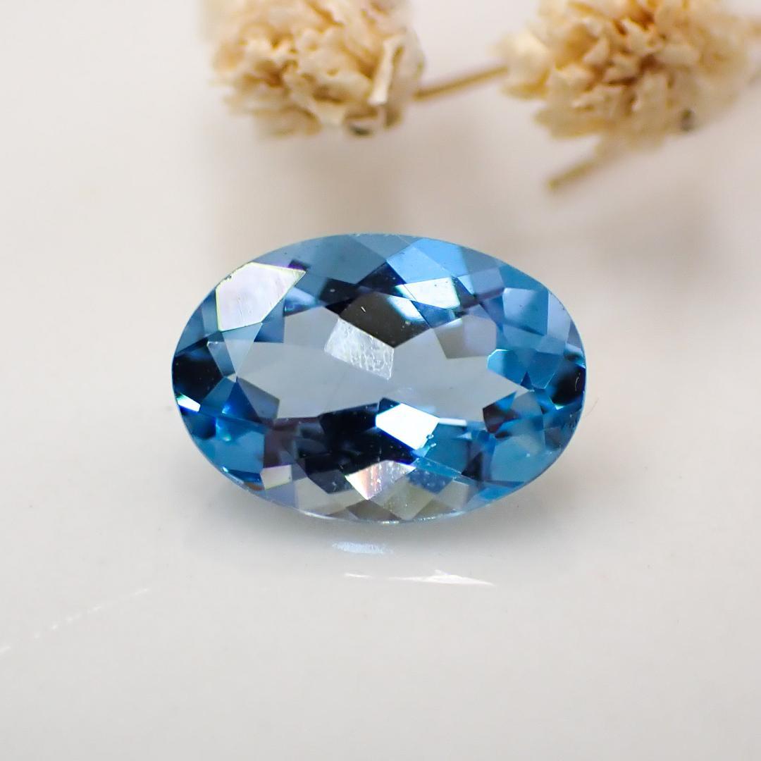 天然聖瑪麗亞海藍寶石 0.597ct [巴西] ★Vivid Blue★With So 