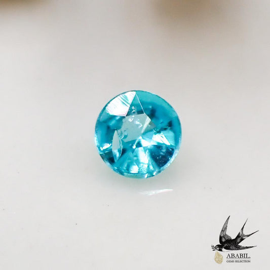 Natural Paraiba tourmaline 0.048ct [Brazil] Neon blue, fluorescent color 