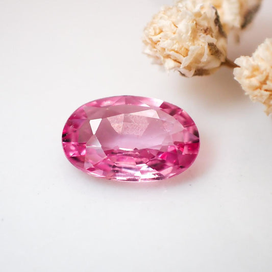 Natural pink sapphire 0.524ct [Sri Lanka] ★Corundum with fluorescence★ 