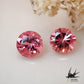 Natural padparadscha color spinel 0.461ct [Tanzania] Earrings.Set of 2 for side stones 