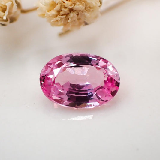 Natural pink sapphire 0.444ct [Sri Lanka] ★Corundum with fluorescence★ 