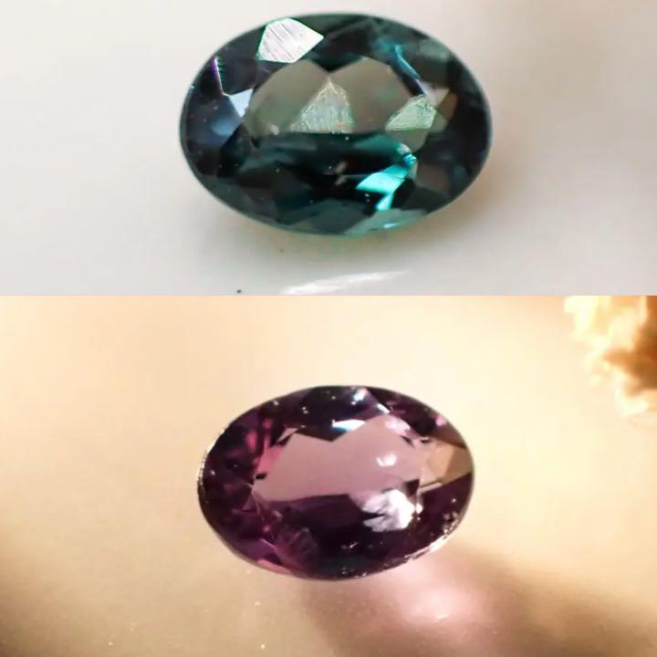 Natural high-quality alexandrite 0.193t [Brazil] ★Strong color change★ 