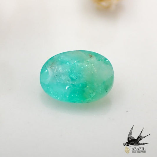 Natural bicolor Paraiba Tourmaline 0.283ct [Batalha, Brazil] ★Fluorescent color★ 