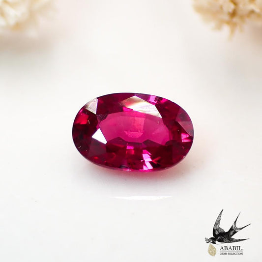 Natural non-heated pigeon blood ruby ​​0.45ct ★fluorescence ★with AIGS identification 