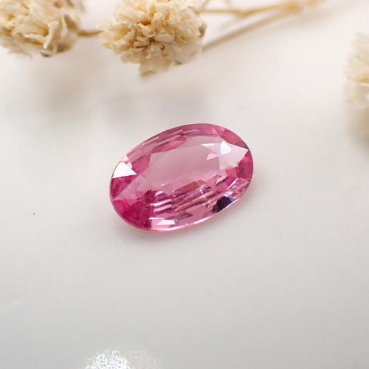 Natural pink sapphire 0.479ct [Sri Lanka] ★Corundum with fluorescence★ 