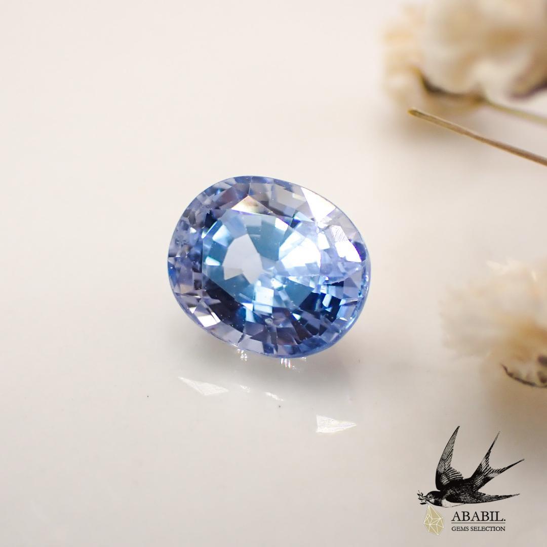 Natural ice blue sapphire 1.258ct [Sri Lanka] ★Corundum★With So
