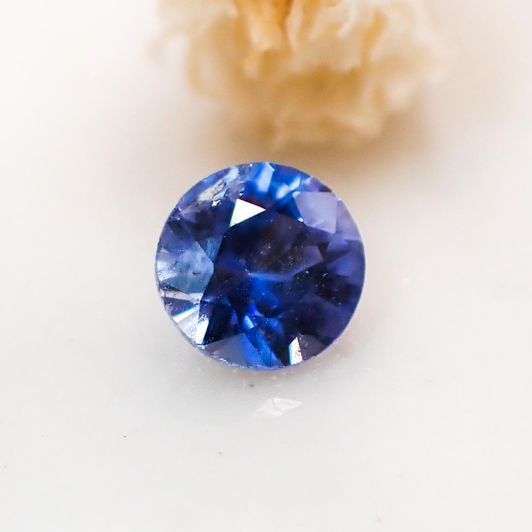 天然藍錐礦 0.077ct [USA] Dark rare stone ★Multicolor gemstone 