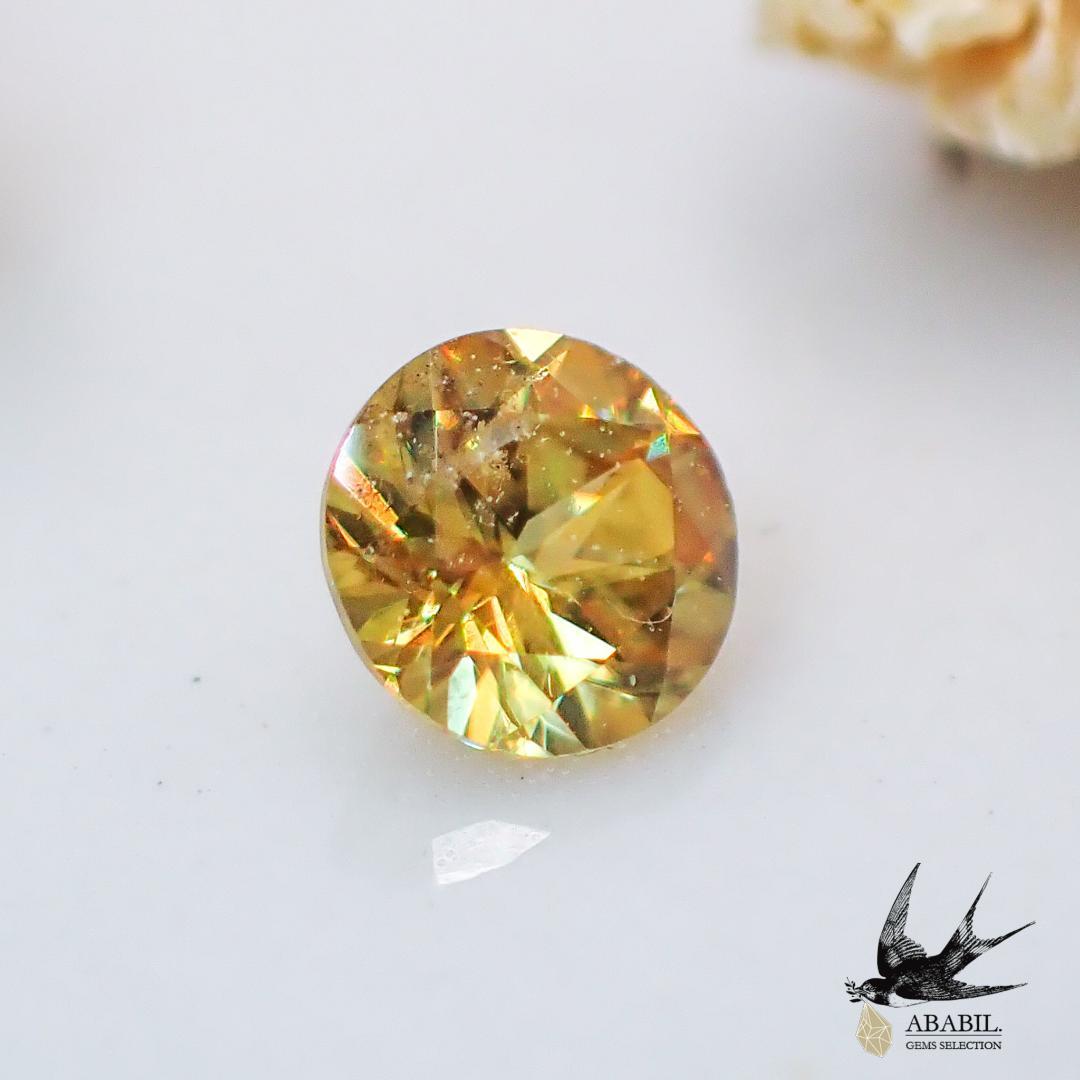 Natural sphene 0.119ct [from Madagascar] ★ Small but full of fire ★ 