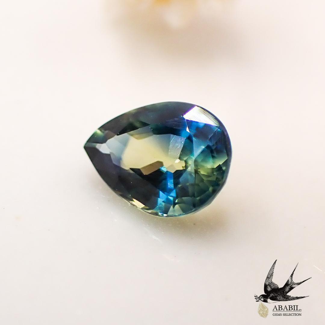 ✸Under campaign✸Natural Bicolor Sapphire 0.377ct [Africa]★Blue Yellow★ 