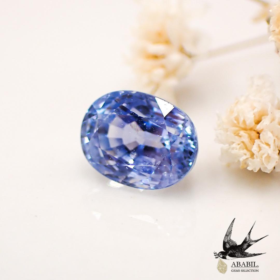 Natural ice blue sapphire 1.338ct [Sri Lanka] ★Corundum★With So
