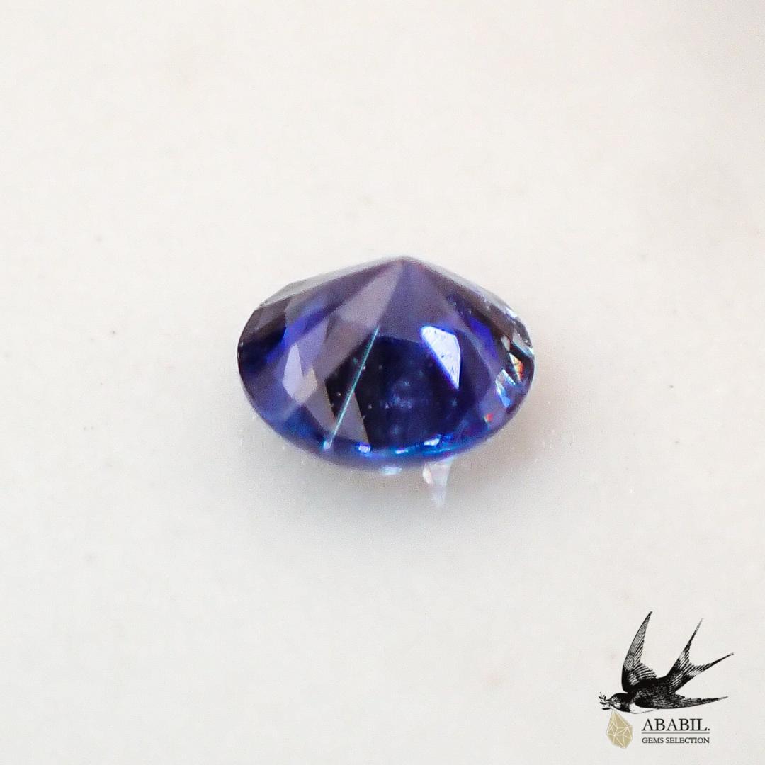 Natural benitoite 0.052ct [USA] Dark rare stone ★Multicolor gemstone 