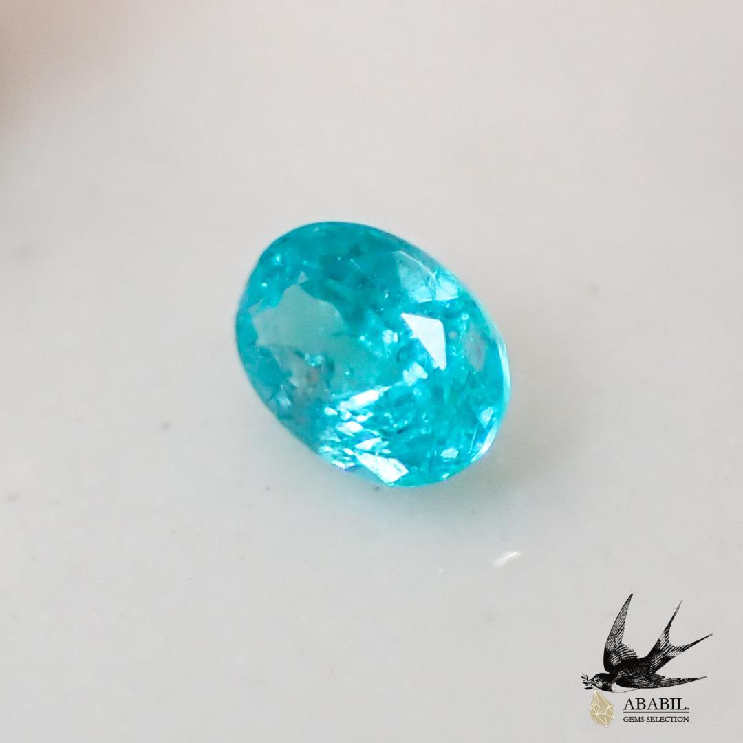 天然パライバトルマリン0.038ct【ブラジル】☆ネオンブルー、蛍光色