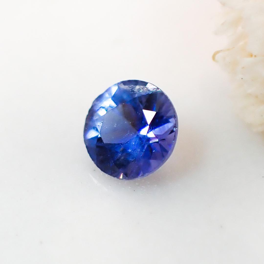 天然藍錐礦 0.077ct [USA] Dark rare stone ★Multicolor gemstone 
