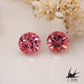 Natural padparadscha color spinel 0.461ct [Tanzania] Earrings.Set of 2 for side stones 