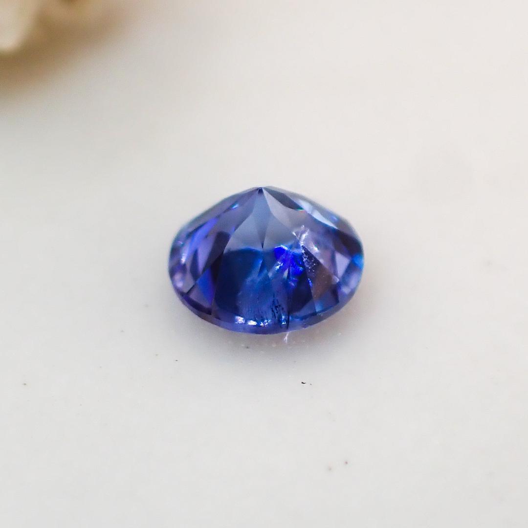 天然藍錐礦 0.085ct [USA] Dark rare stone ★Multicolor gemstone 