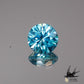 Natural blue zircon 0.880 [Cambodia] ★ Bi-color white &amp; blue 