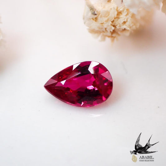Natural non-heated pigeon blood ruby ​​0.36ct ★Fluorescent ★With AIGS identification 