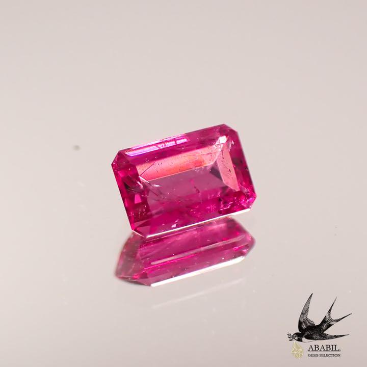 Natural red beryl 0.142ct [USA] Vivid red High-quality rare stone 