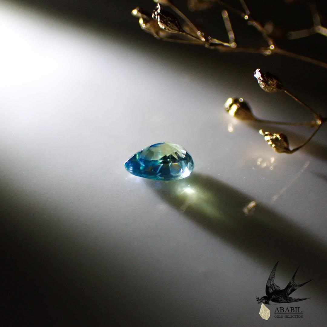 Natural bicolor sapphire 0.429ct [Africa] ★Blue yellow 