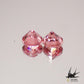 Natural padparadscha color spinel 0.461ct [Tanzania] Earrings.Set of 2 for side stones 