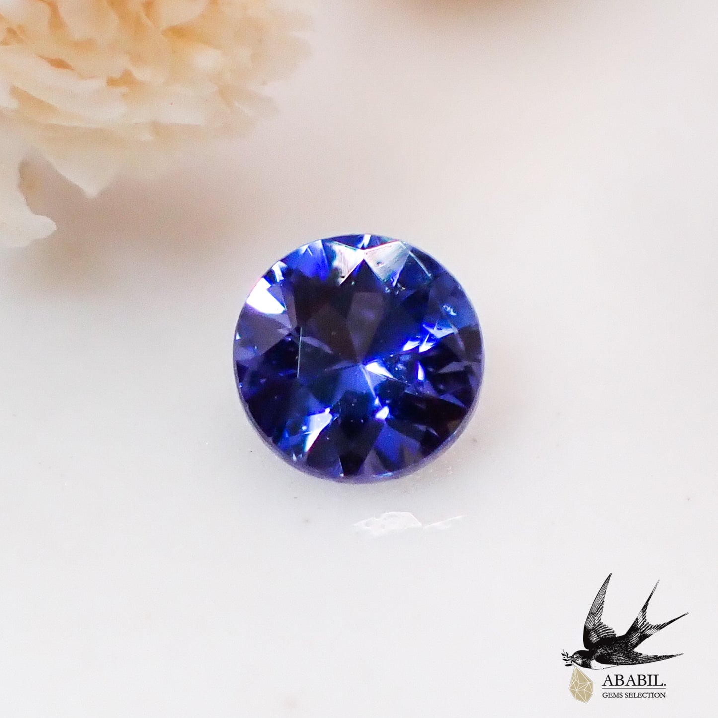 天然藍錐礦 0.054ct [USA] Dark rare stone ★Multicolor gemstone 