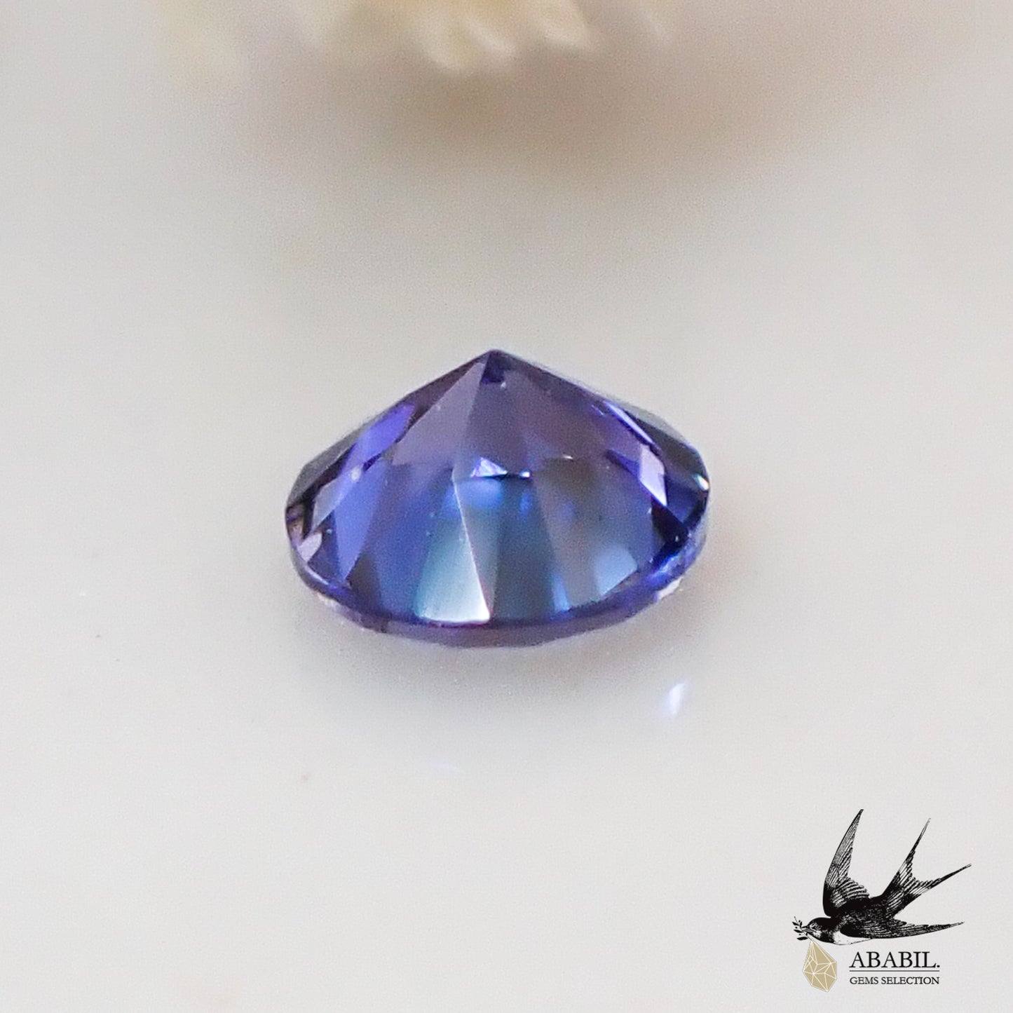 天然藍錐礦 0.056ct [USA] Dark rare stone ★Multicolor gemstone 
