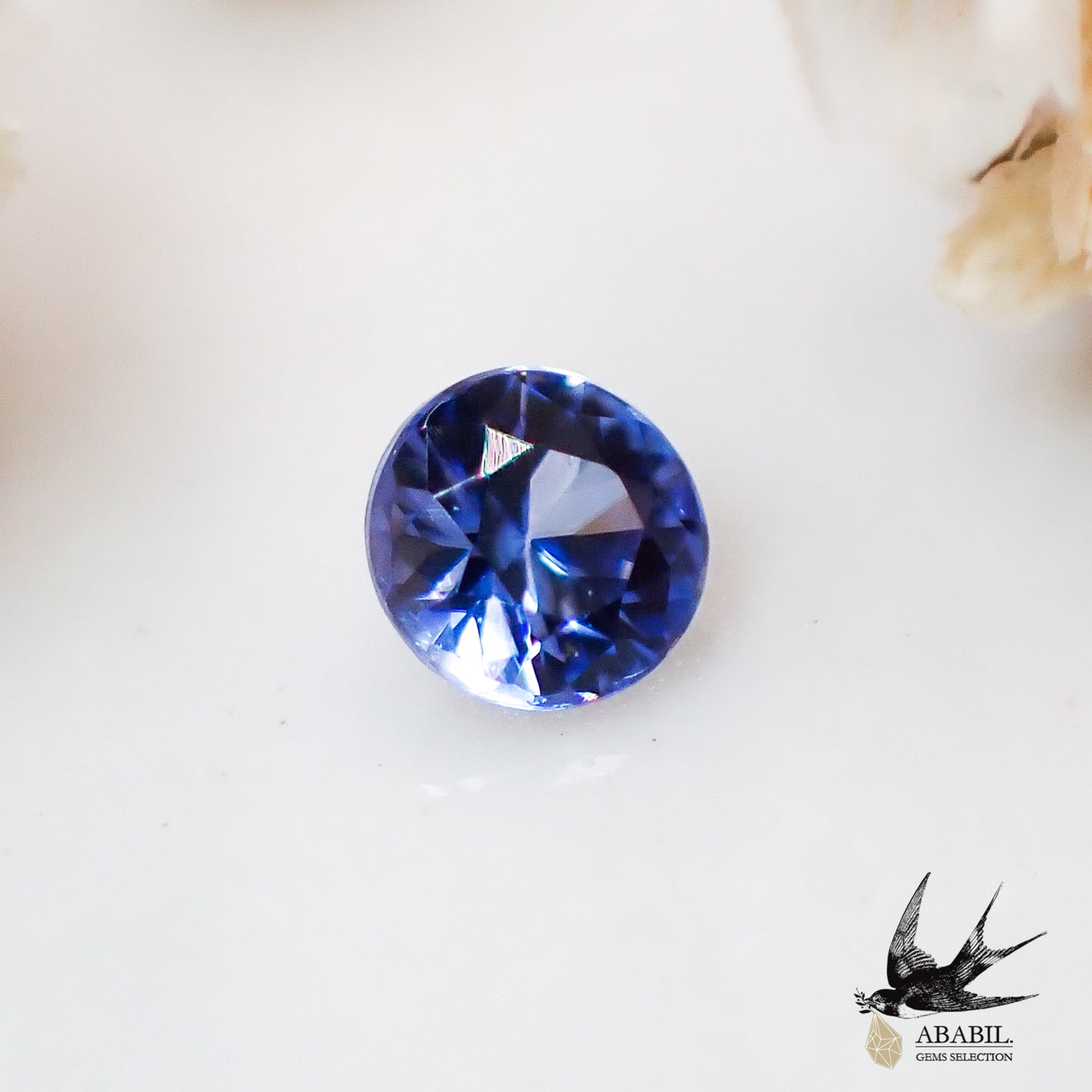 天然藍錐礦 0.059ct [USA] Dark rare stone ★Multicolor gemstone 