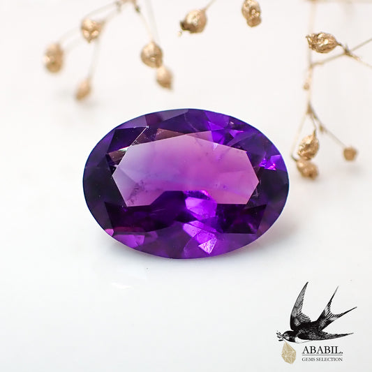 Natural amethyst 6.01ct [Brazil] Brilliant purple 