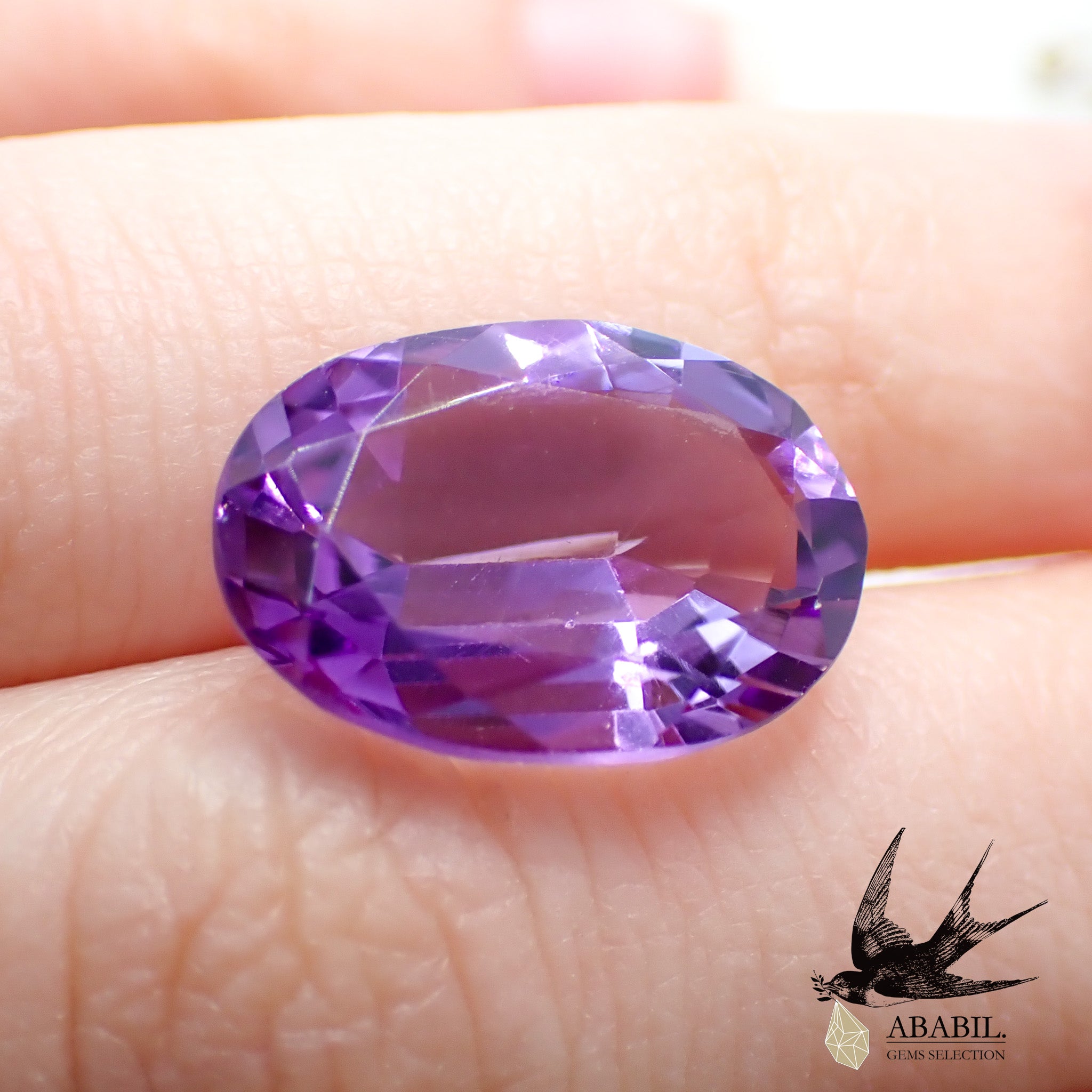 天然アメジスト6.64ct【ブラジル】☆やさしいパープル☆ – ABABIL.gems