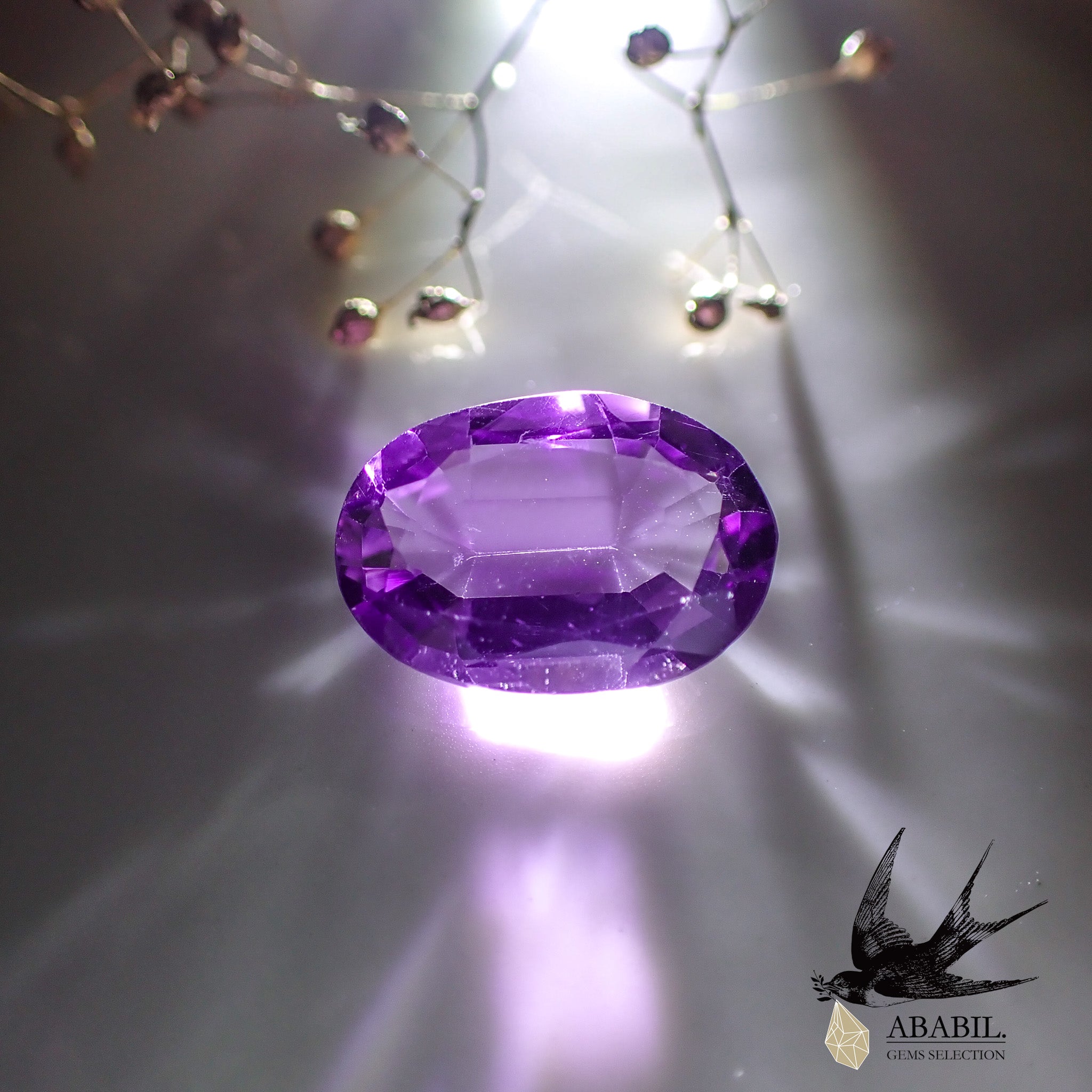 天然アメジスト6.64ct【ブラジル】☆やさしいパープル☆ – ABABIL.gems