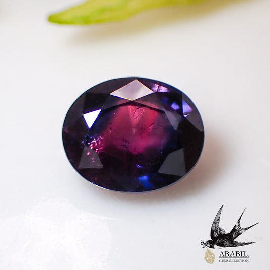 Natural bicolor sapphire 0.95ct [Sri Lanka] ★Brilliance★Vivid fluorescence★ 