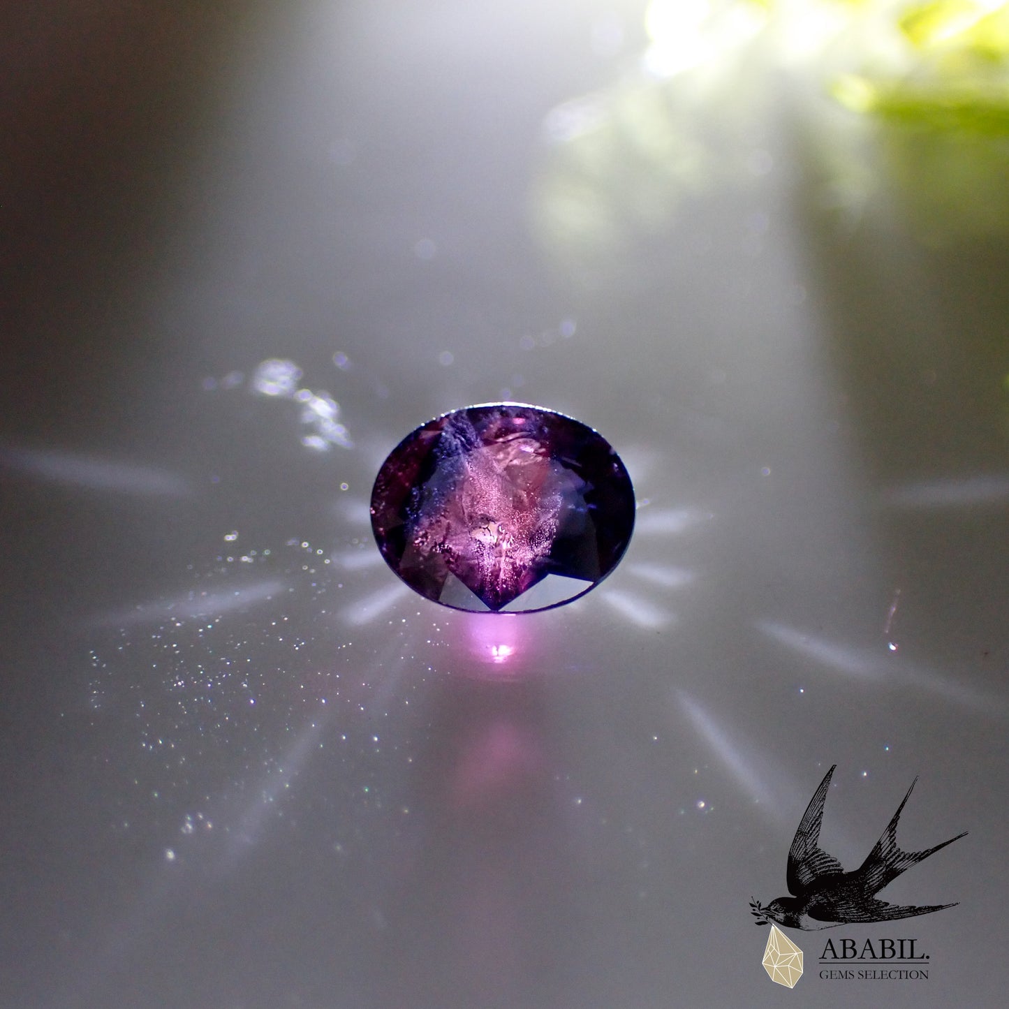 Natural bicolor sapphire 0.95ct [Sri Lanka] ★Brilliance★Vivid fluorescence★ 