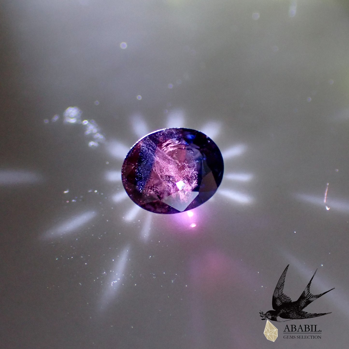 Natural bicolor sapphire 0.95ct [Sri Lanka] ★Brilliance★Vivid fluorescence★ 