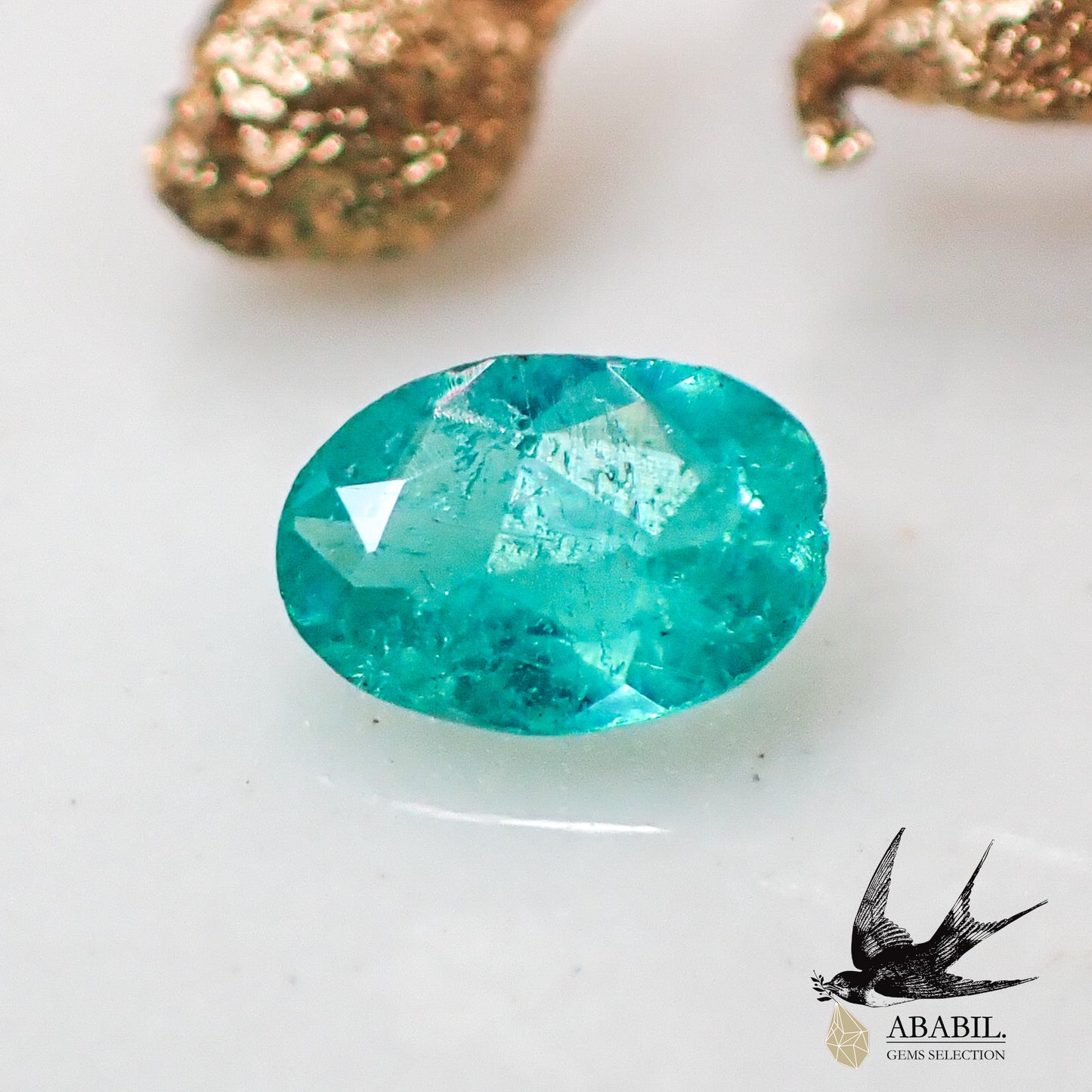 Natural Paraiba tourmaline 0.05ct [Brazil] ★Tiffany blue, fluorescent color★