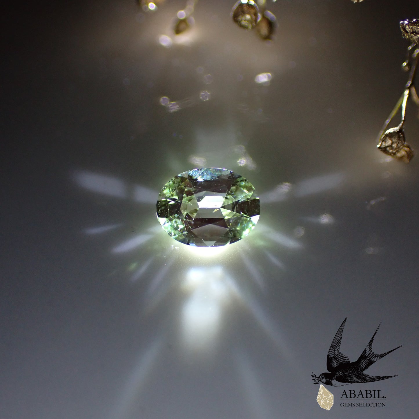 Natural Mint Garnet (Green Grossular Garnet) 0.85ct [Tanzania] ★ Refreshing green ★ Fluorescent ★