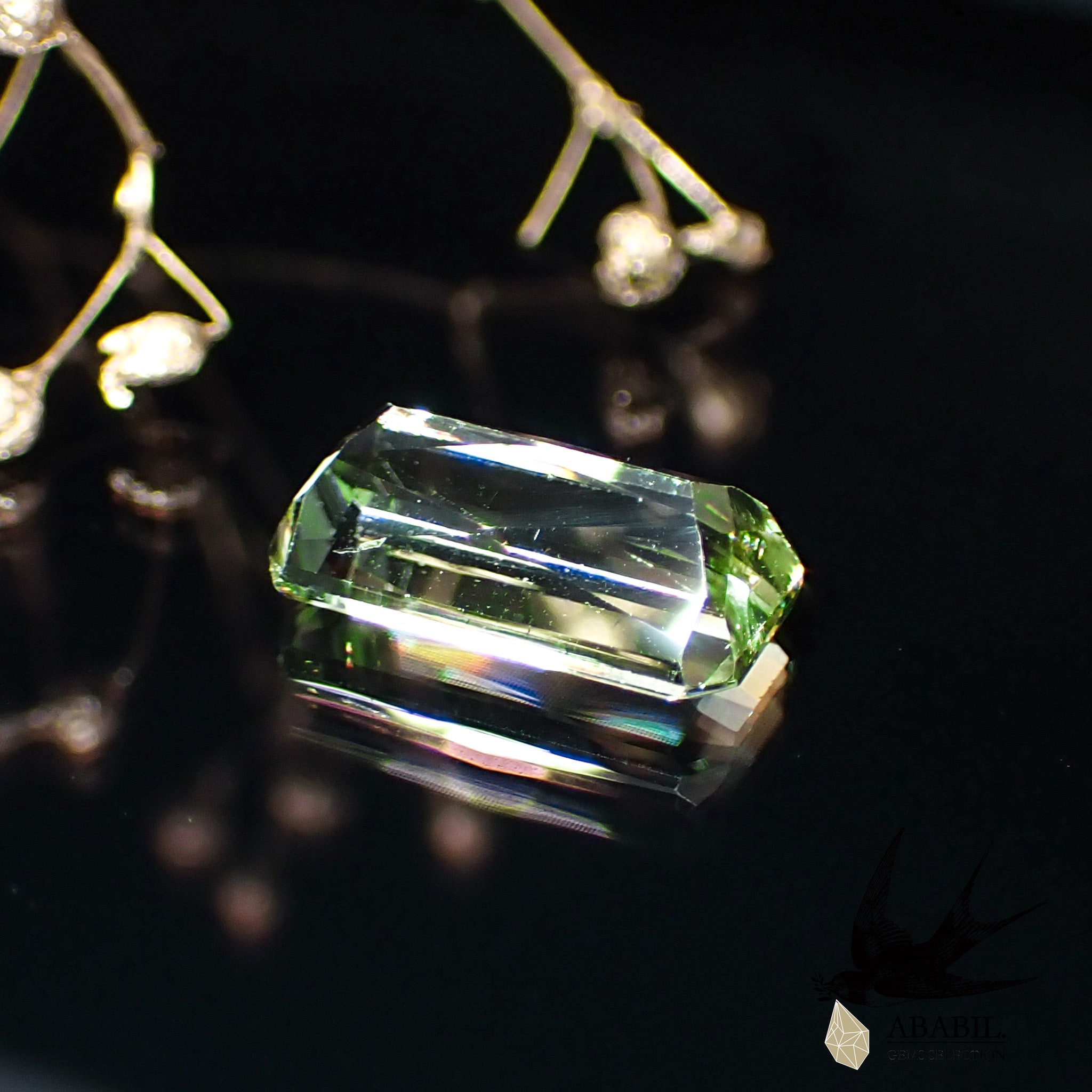 天然グリーンガーネット２．５６ＣＴ（ミントガーネット）-